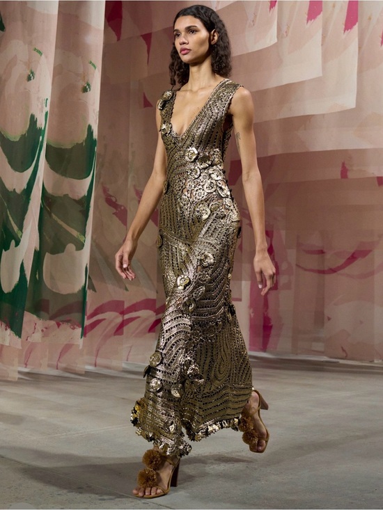 Ulla Johnson Dresses & Skirts - Ulla Johnson Evelyn Metallic Gold crochet Maxi Gown m new!